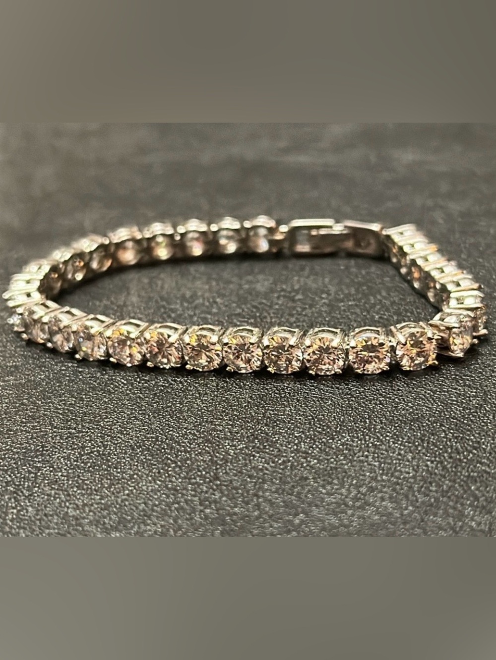 Turmaline 6.25” Silver-Tone Tennis Bracelet